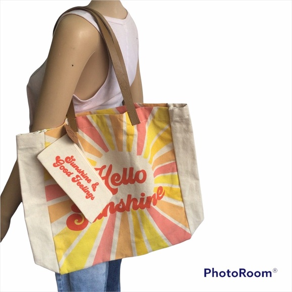 Canvas Pompon Tassel Bag - Picture 1 of 6